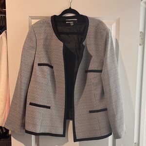 Kasper Black and White Blazer